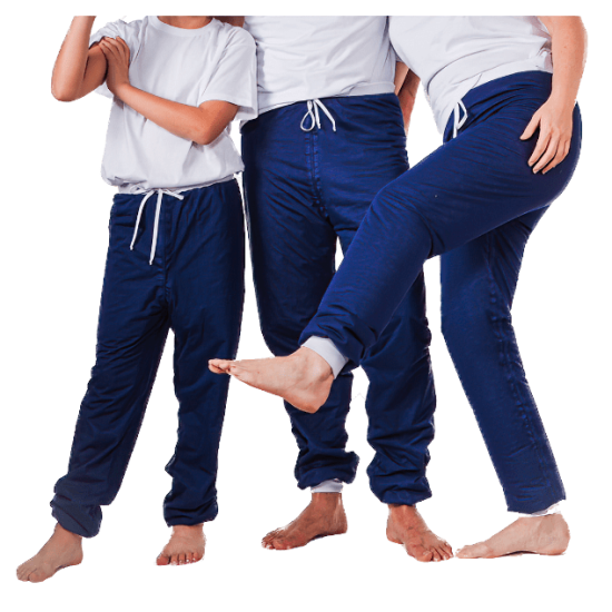 spodnie piżamowe chłonne dla osób z nietrzymaniem moczu dla dzieci i dorosłych do prania